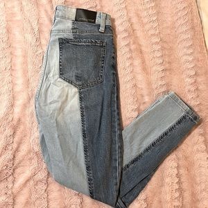 K&K two tone skinny jeans